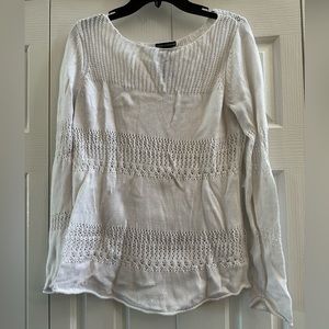 Small Chelsea & Theodore White Sweater